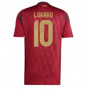 Belgien Romelu Lukaku #10 Hemmatröja EM 2024 Kortärmad